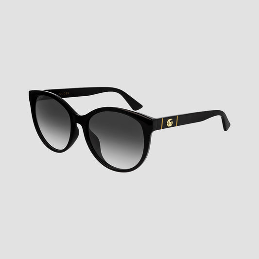 Gucci GG0636SK 001 Black Round Sunglasses