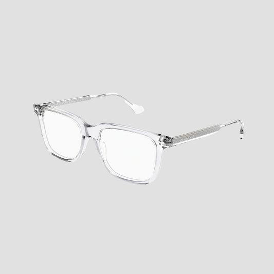 Gucci GG0737O 018 Crystal Rectangular Eyeglasses