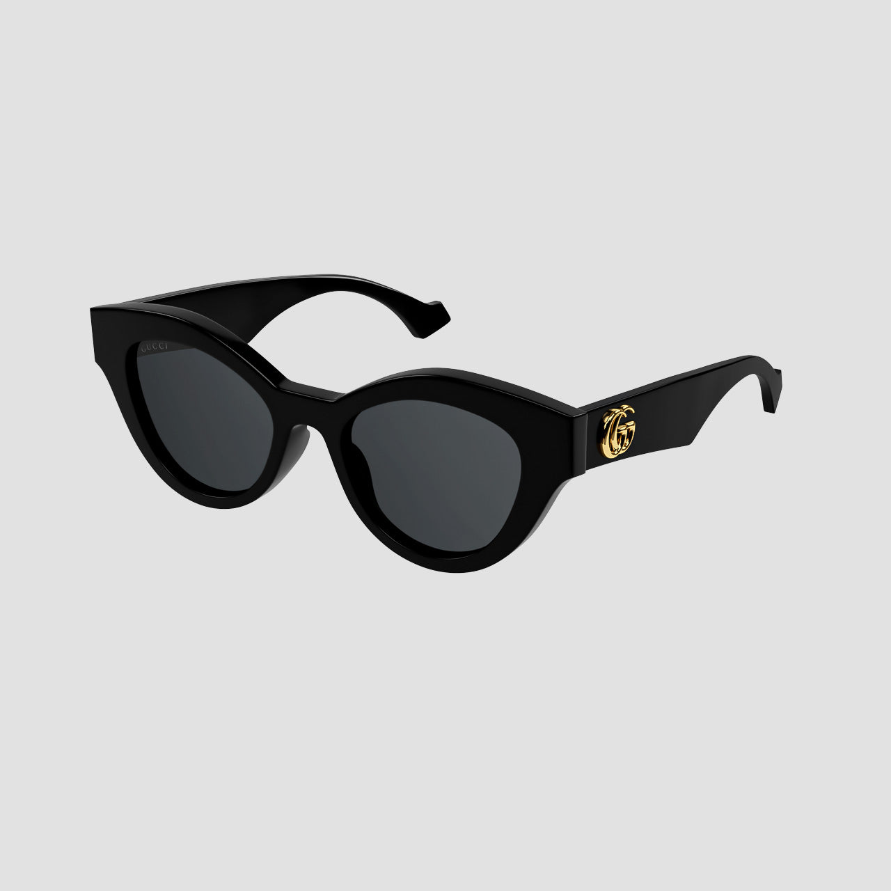 Gucci GG0957S 002 Black Butterfly Rounded Sunglasses