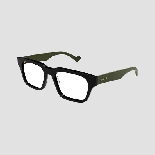 Gucci GG0963O 005 Khaki Black Square Eyeglasses