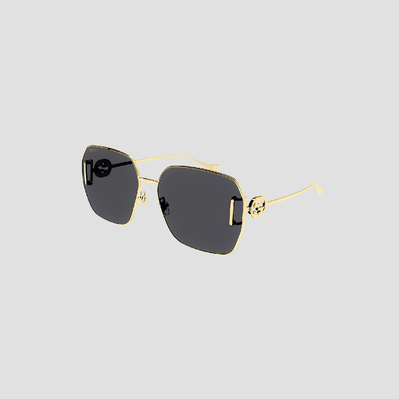 GUCCI GG1207SA 002 BLONDIE BLACK GOLD SUNGLASSES