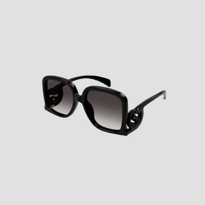 GUCCI GG1326S 001 GRADIENT GG OVERSIZE BLACK SUNGLASSES