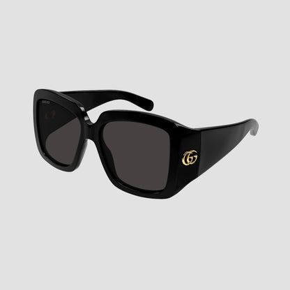 Gucci GG1402S 001 Black Square Oversized Sunglasses