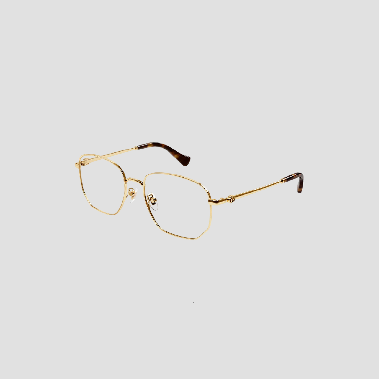 GUCCI GG1420OK 001 GG GOLD HAVANA METAL EYEGLASES