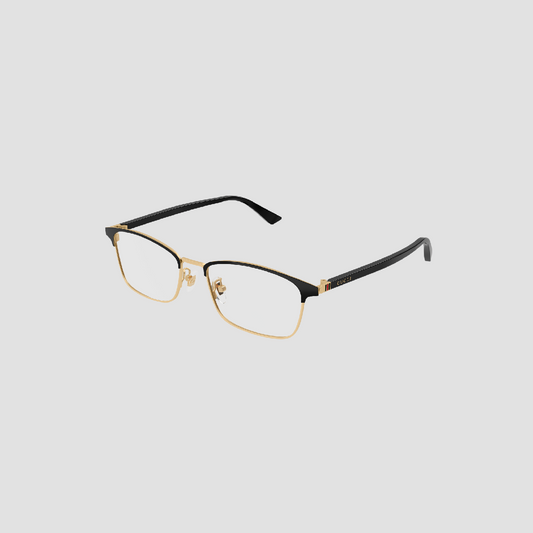 GUCCI GG1475OJ 001 GOLD BLACK EYEGLASSES