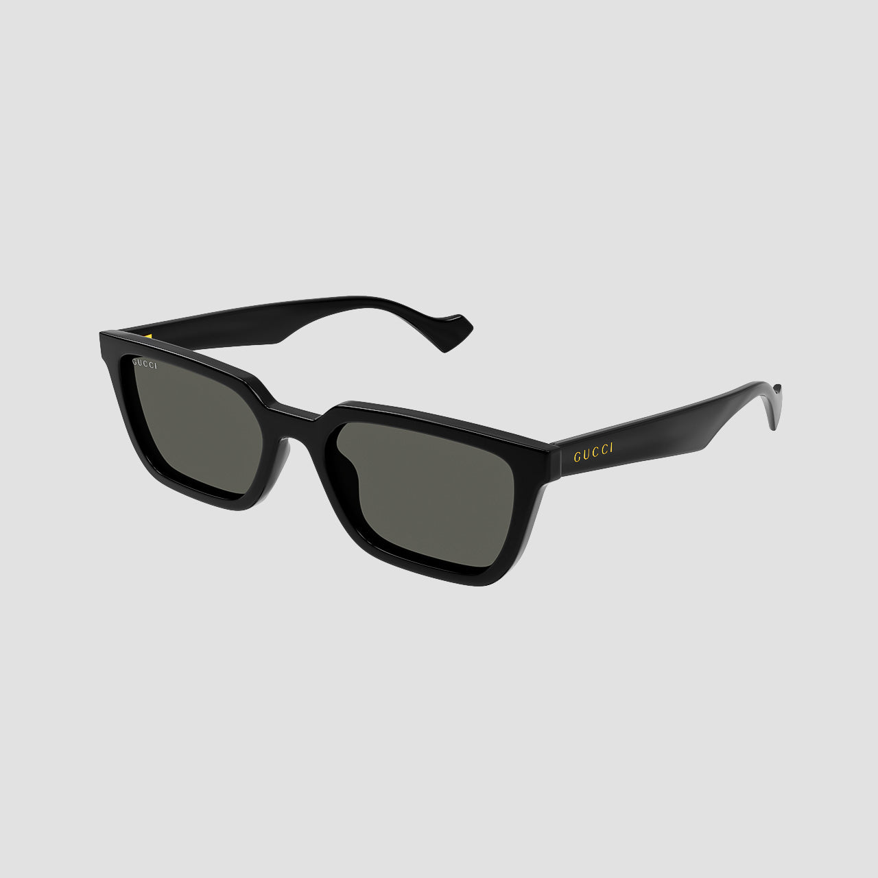 Gucci GG1539S 001 Black Rectangular Sunglasses