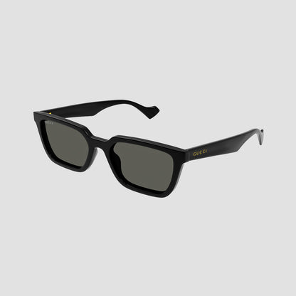 Gucci GG1539S 001 Black Rectangular Sunglasses