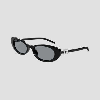 Gucci GG1680S 002 Black Oval Sunglasses