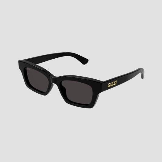 Gucci GG1790S 001 Black Rectangular Sunglasses