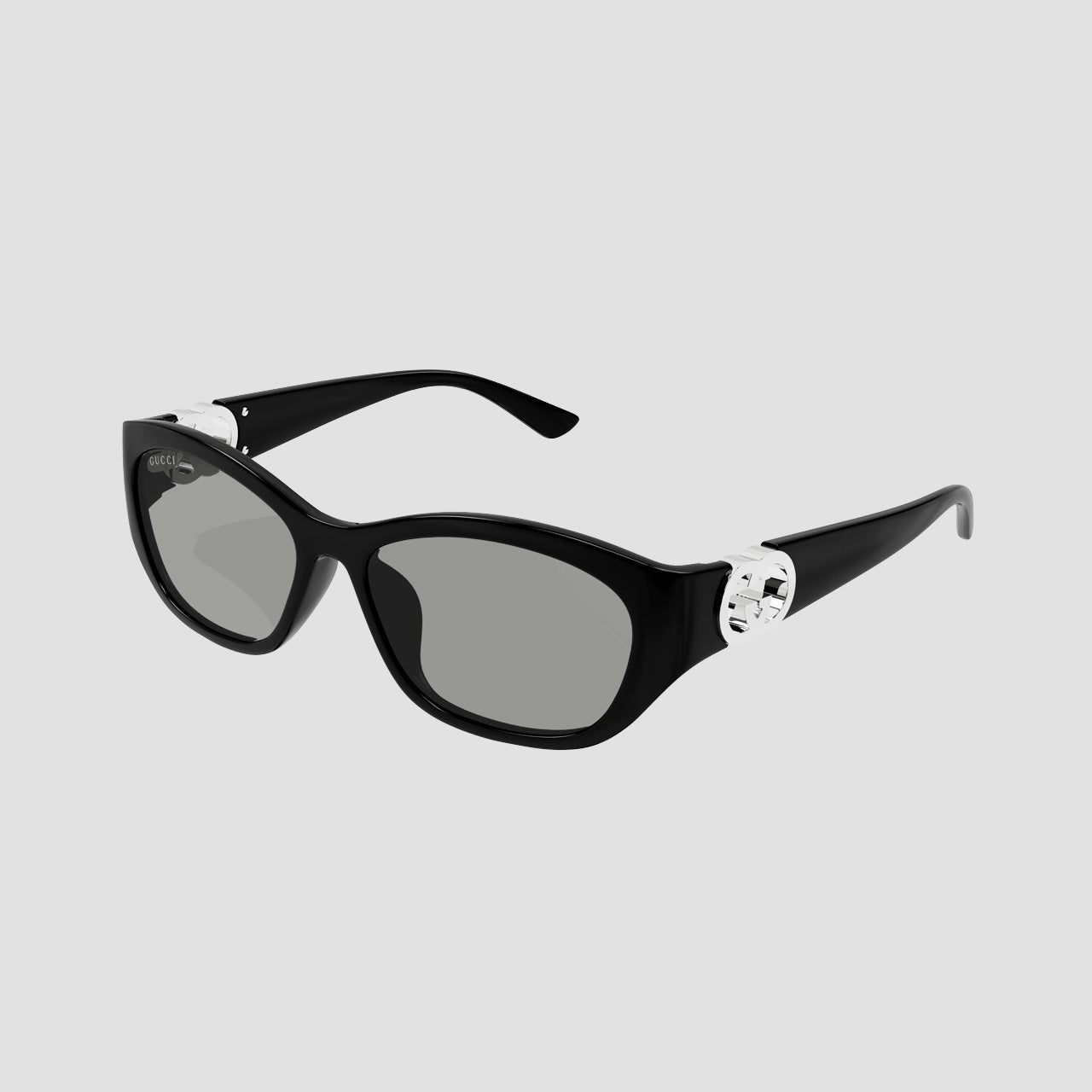 Gucci GG1826SK 001 Black Cat-Eye Sunglasses