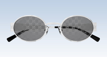 Mặt trước kính Gucci GG1854S 002 Silver Round Sunglasses
