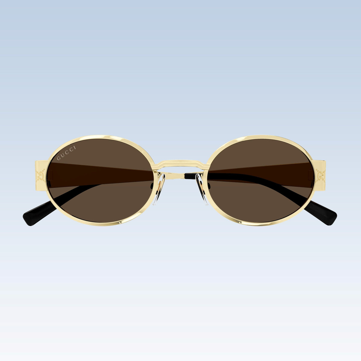 Front Gucci GG1854S 005 Gold Round Sunglasses
