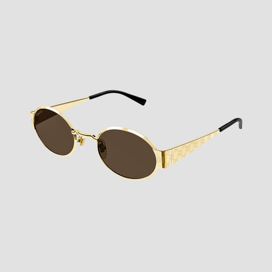 Gucci GG1854S 005 Gold Round Sunglasses