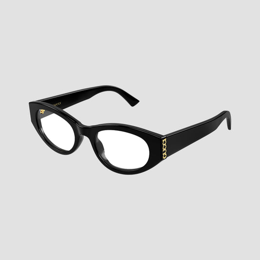 Gucci GG2041O-001 Black Oval Eyeglasses