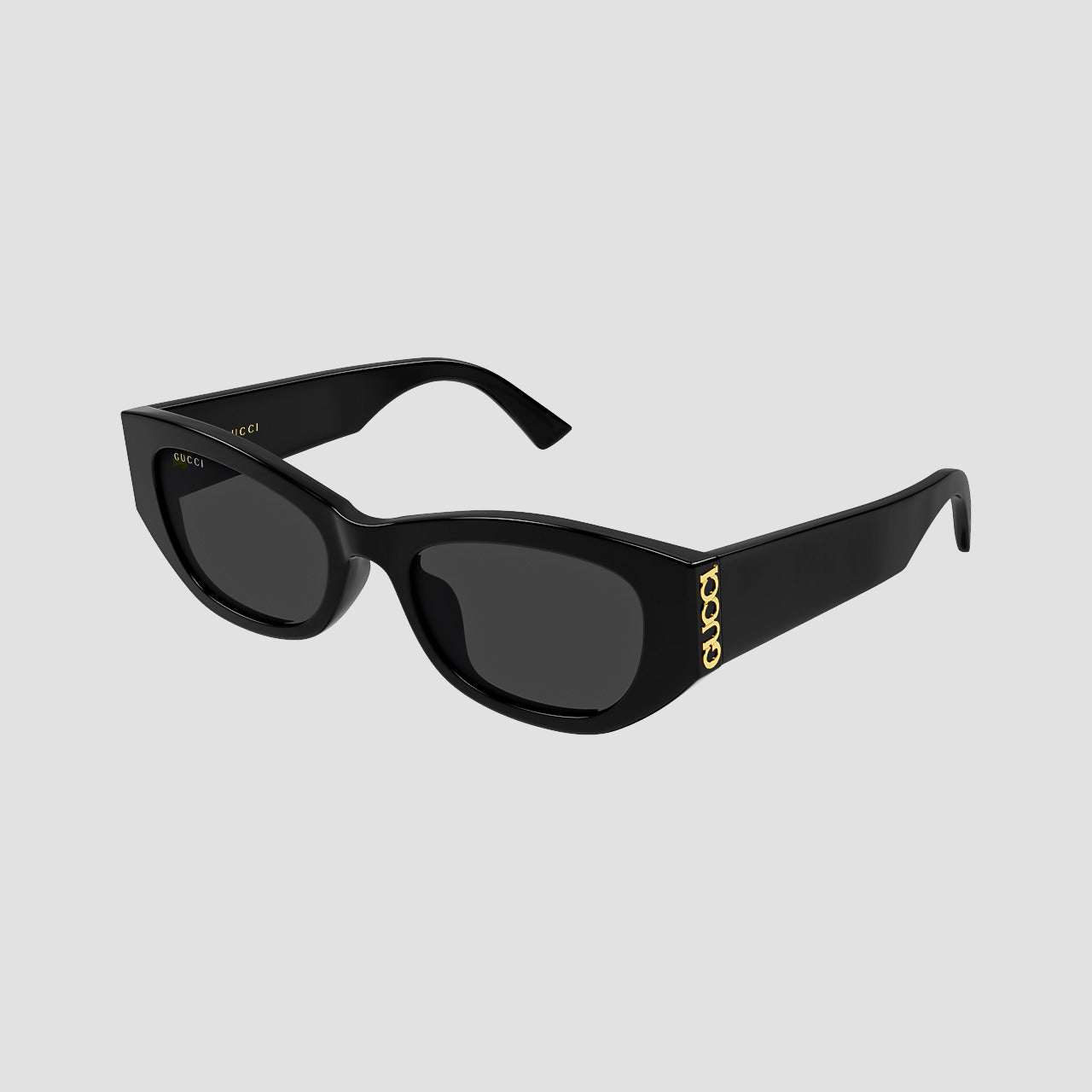 Gucci GG2044SA-001 Black Soft Rectangular Sunglasses