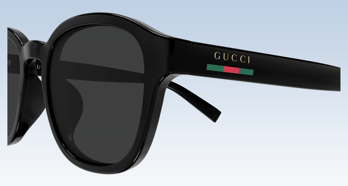 close-up Gucci GG2109SK 001 Black Round Square Sunglasses