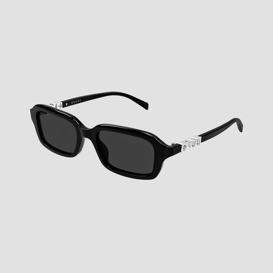 Gucci GG2152S 001 Black Rectangular Sunglasses