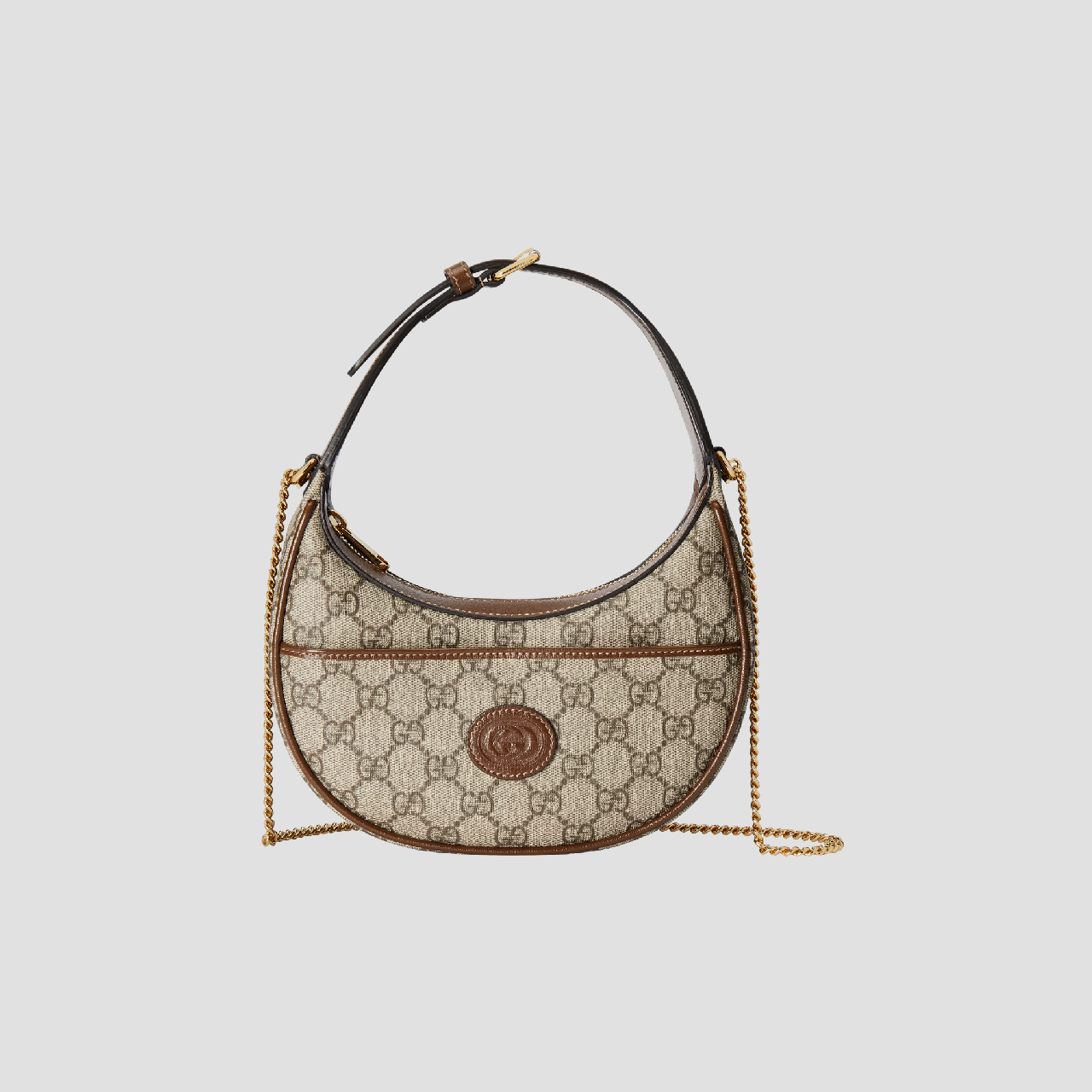 GUCCI HALF-MOON MINI BAG WITH INTERLOCKING G 726843 92TCG 8563