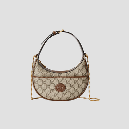 GUCCI HALF-MOON MINI BAG WITH INTERLOCKING G 726843 92TCG 8563