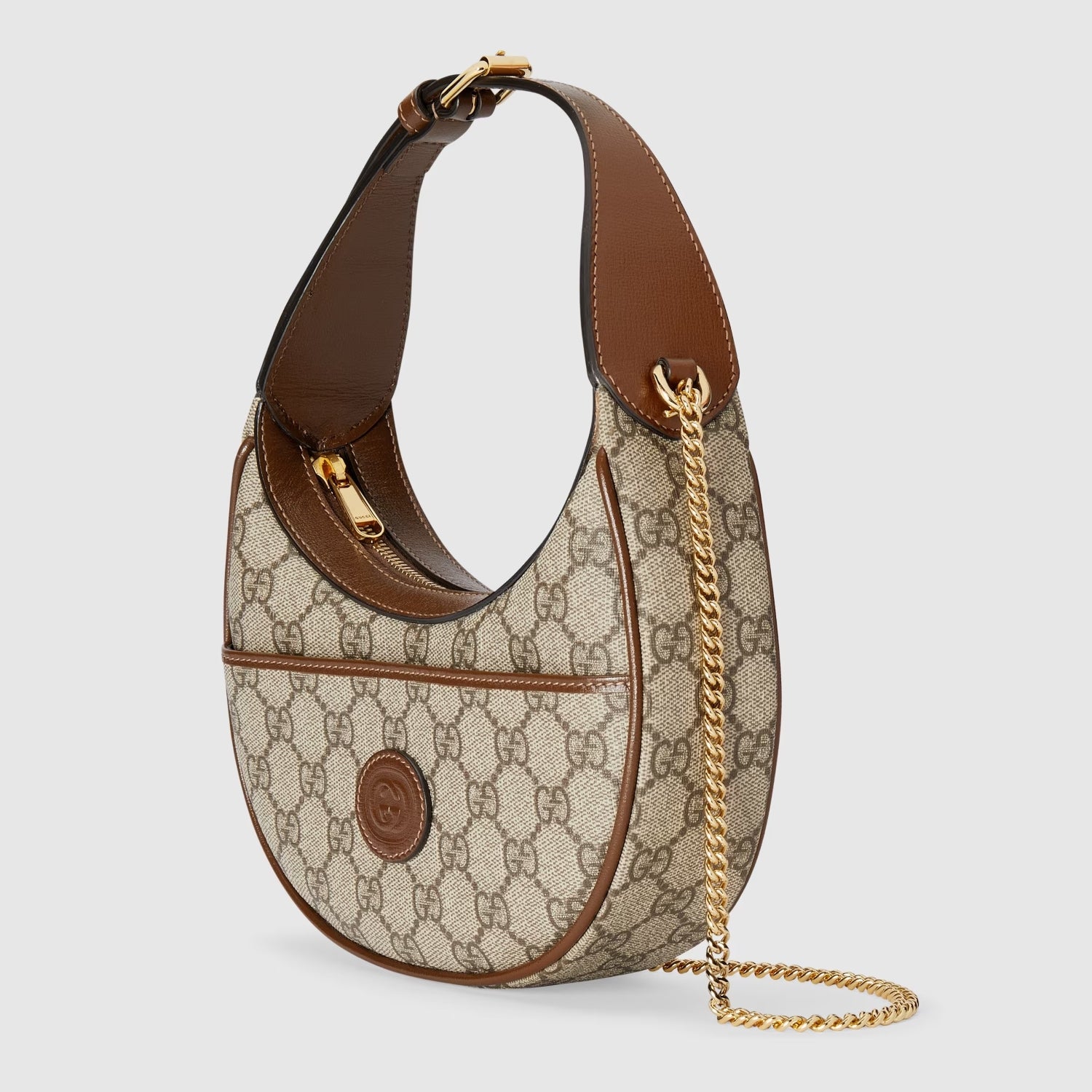 GUCCI HALF-MOON-SHAPED MINI BAG WITH INTERLOCKING G – Blank Room