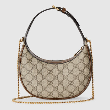 túi xách GUCCI HALF-MOON-SHAPED MINI BAG WITH INTERLOCKING G 726843 92TCG 8563 blankroom việt nam 