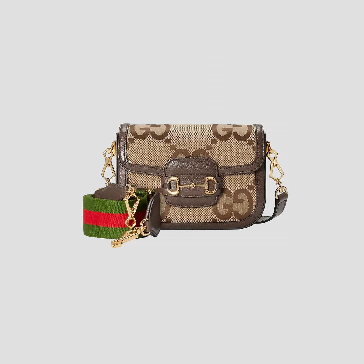 GUCCI HORSEBIT 1955 MINI SHOULDER BAG JUMBO CAMEL 658574 UKMDG 2570