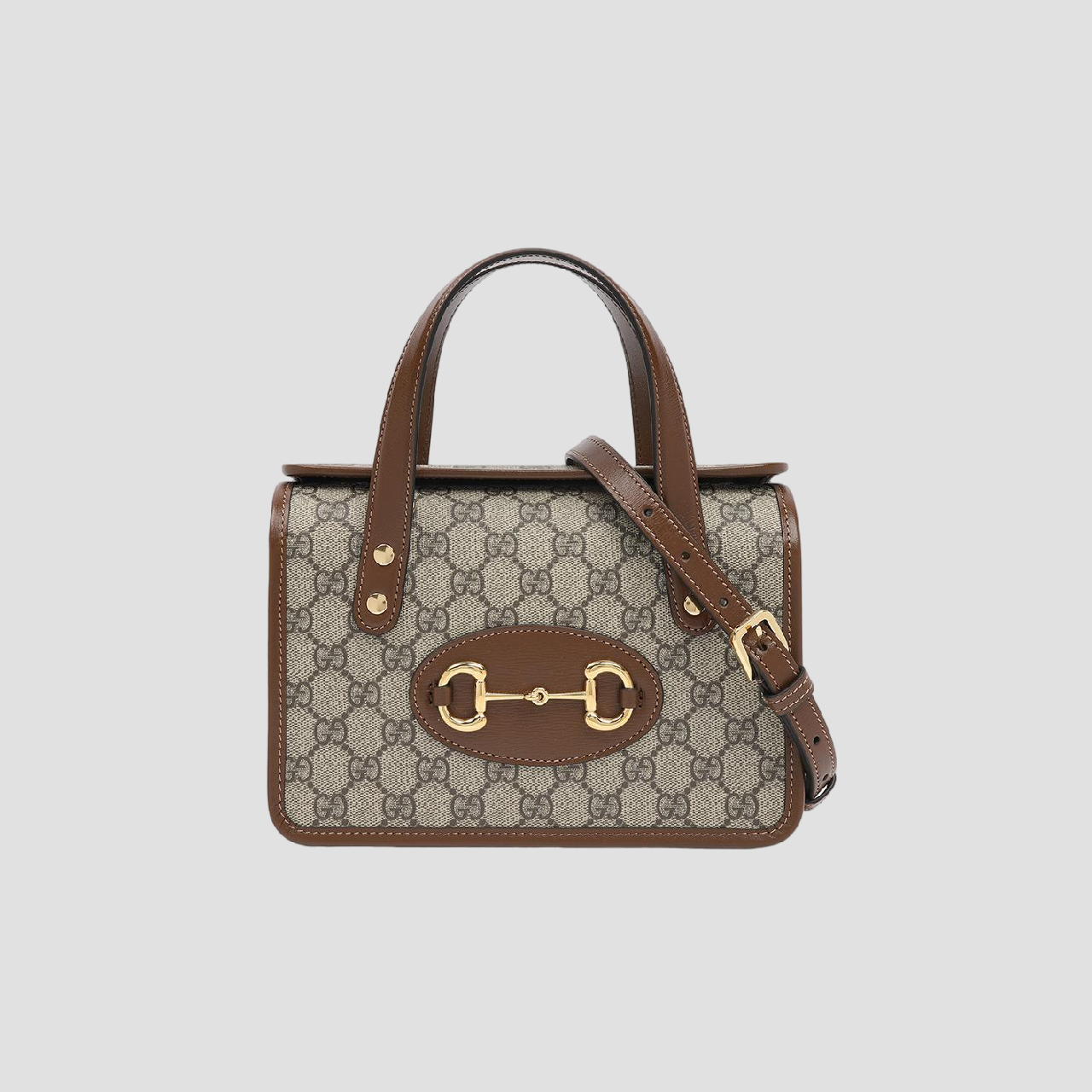 GUCCI HORSEBIT 1955 MINI TOP HANDLE BEIGE 645453 92TCG 8563