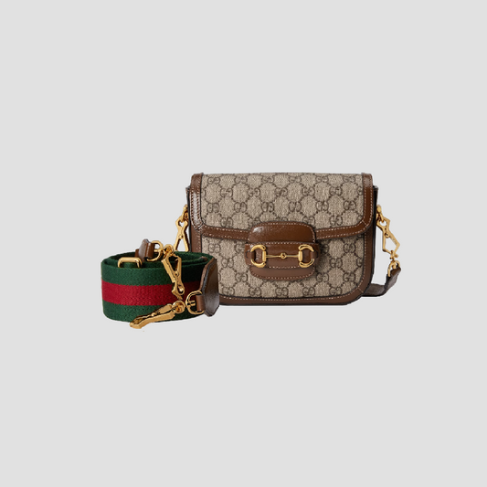 GUCCI HORSEBIT 1955 SMALL SHOULDER BAG GG SUPREME BEIGE 658574 HUHHG 8565