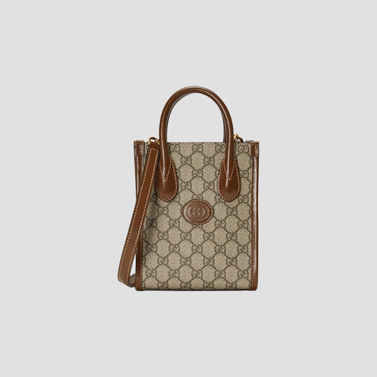 Gucci Interlocking G Mini Tote Bag 671623 92TCG 8563