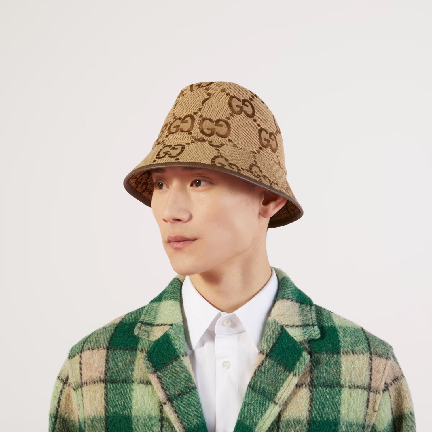 nón GUCCI JUMBO GG CANVAS BUCKET HAT IN CAMEL 681256 3HAGJ 2564 blankroom hà nội, việt nam