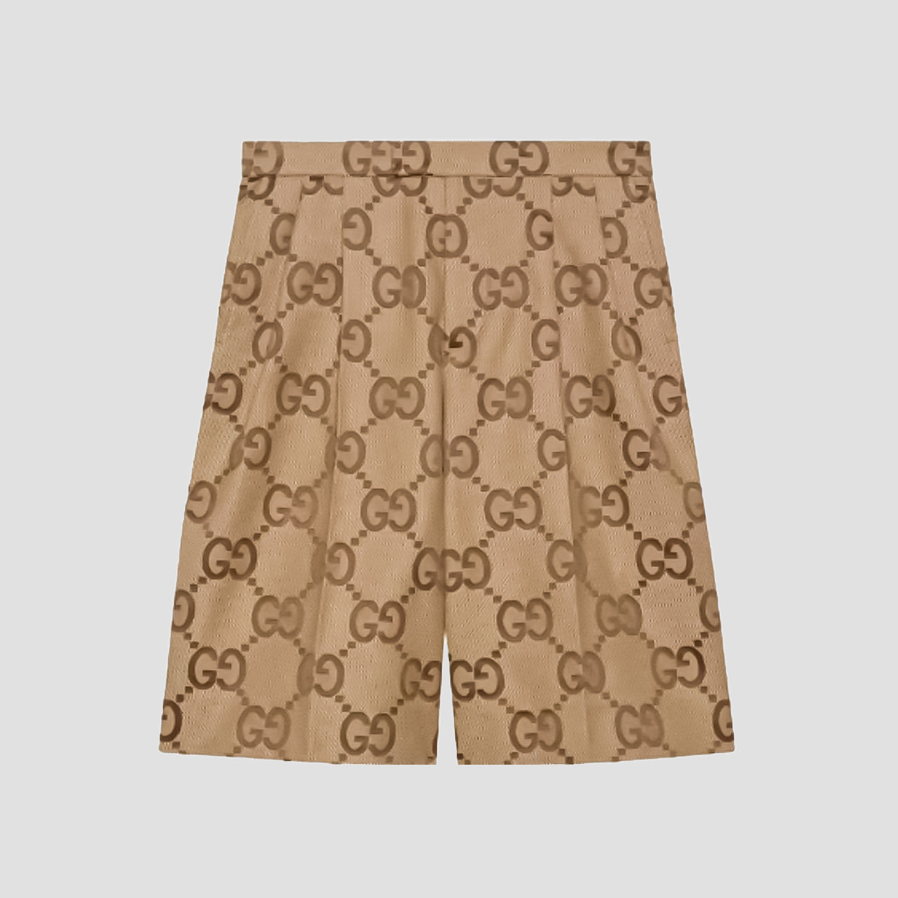 Gucci Jumbo GG Canvas Short In Beige & Ebony 673181 ZAHT6 2580
