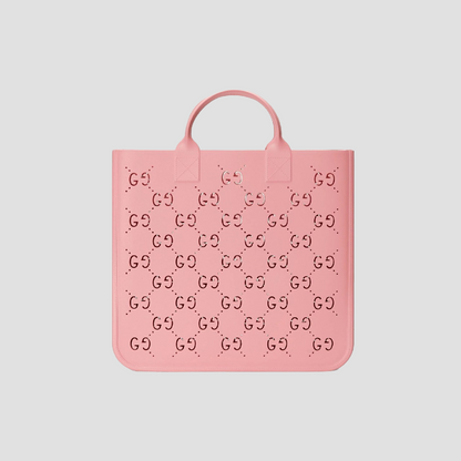 Gucci Kids GG Rubber Shopper Bag Pink 679365 JFO00 5817