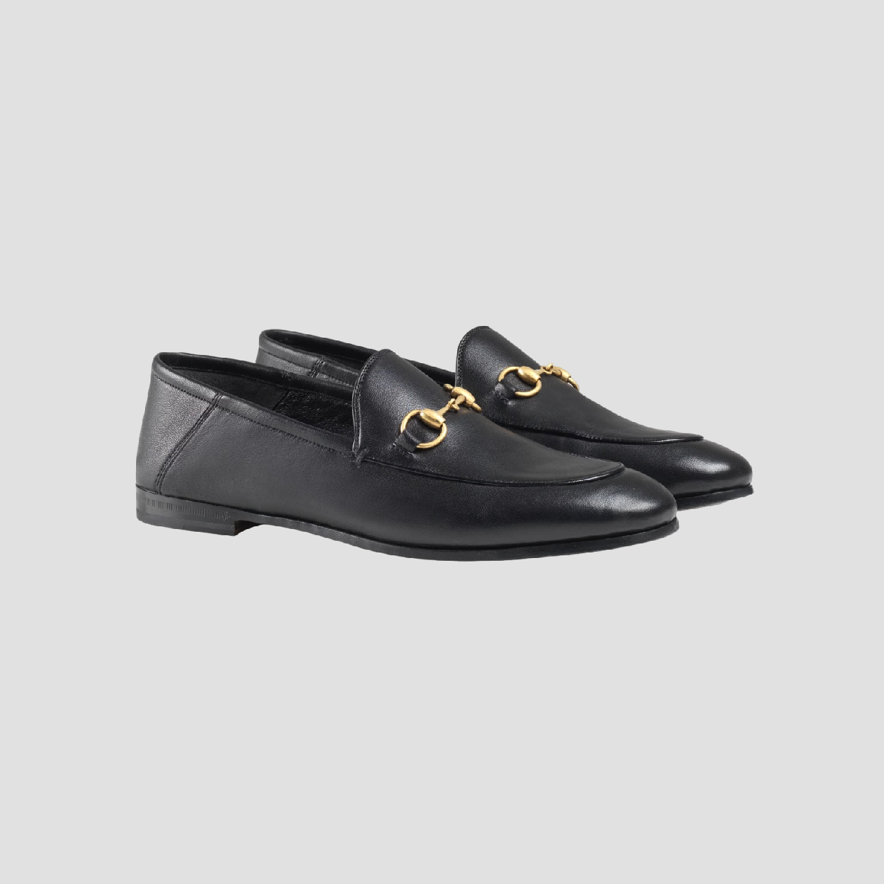 GUCCI LEATHER HORSEBIT SLIM LOAFER IN BLACK 414998 DLC00 1000