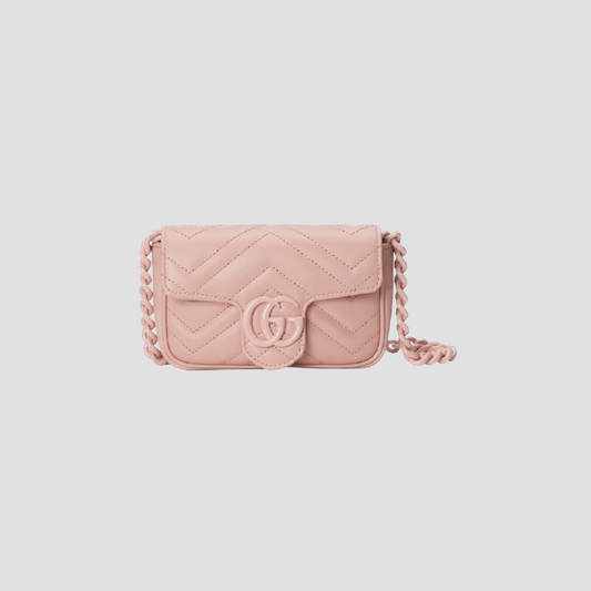 GUCCI MARMONT BELT BAG LIGHT PINK 699757 UM8KV 5909