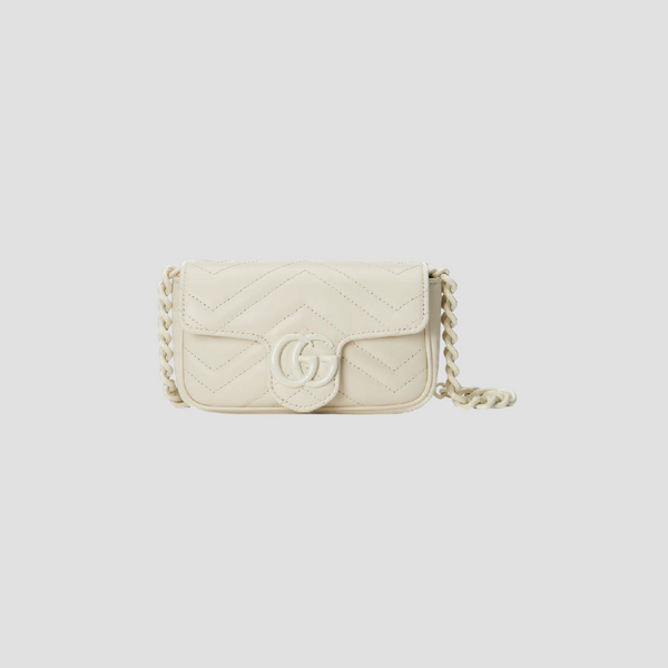 GUCCI MARMONT BELT BAG WHITE 699757 UM8KV 9022