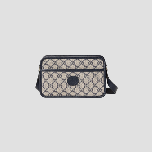 GUCCI MINI BAG BLUE WITH INTERLOCKING G 658572 K9GSN 4075