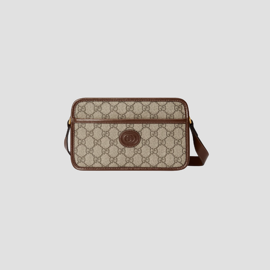 GUCCI MINI BAG BROWN WITH INTERLOCKING G 658572 92TCG 8563