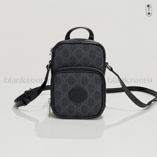 Gucci Mini Crossbody Bag with Interlocking G Black 672952 92TCN 1000
