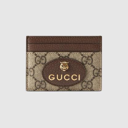 GUCCI NEO VINTAGE GG SUPREME CARD CASE 597557 K9GOT 8861