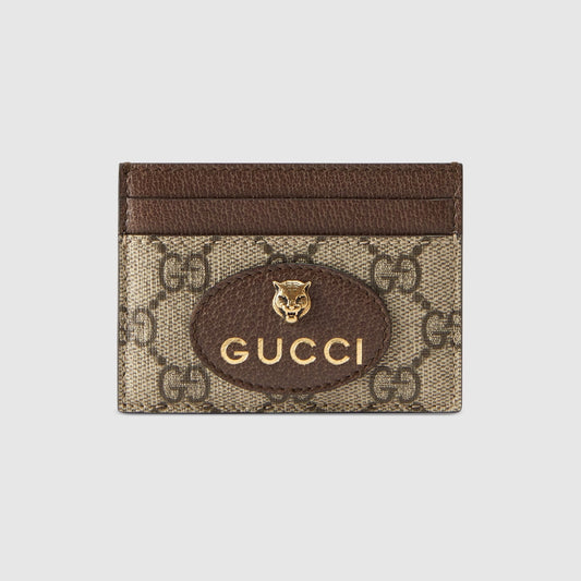 GUCCI NEO VINTAGE GG SUPREME CARD CASE 597557 K9GOT 8861