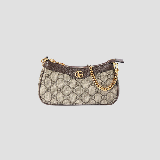 GUCCI OPHIDIA BEIGE MINI BAG WITH CHAIN 764960 K9GSG 8367
