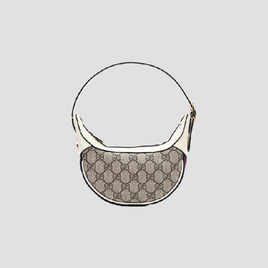 GUCCI OPHIDIA GG MINI WHITE HOBO BAG 658551 96IWG 9794