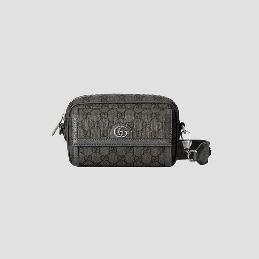 Gucci Ophidia Small Crossbody Bag Black Grey Supreme 746308 2ZGMN 1244