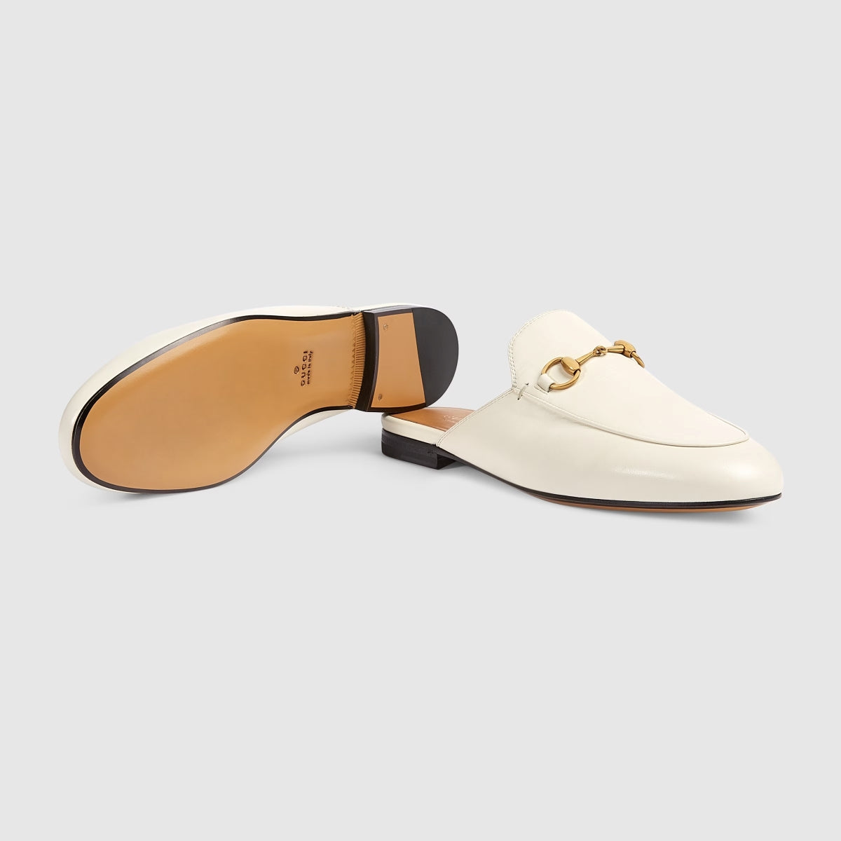 sục GUCCI PRINCETOWN LEATHER SLIPPER WHITE LEATHER 423513 C9D00 9022 Authentic tại BlankRoom Hà Nội, Việt Nam.