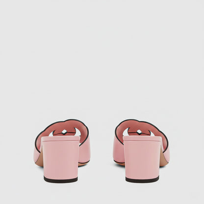 mặt đằng sau của Gucci Women’s Slide Sandal Interlocking G Pink 782413 AAAZG 5908