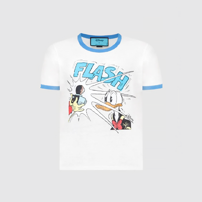 GUCCI X DISNEY DONALD FLASH T-SHIRT WHITE 645302-XJC8W-9791