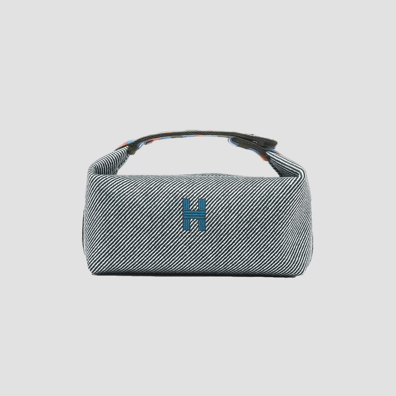 Hermès Small Bride-à-Brac au Carré Toiletry Bag Green Forest H103802Mv03