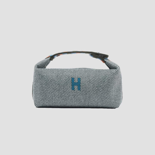 Hermès Small Bride-à-Brac au Carré Toiletry Bag Green Forest H103802Mv03