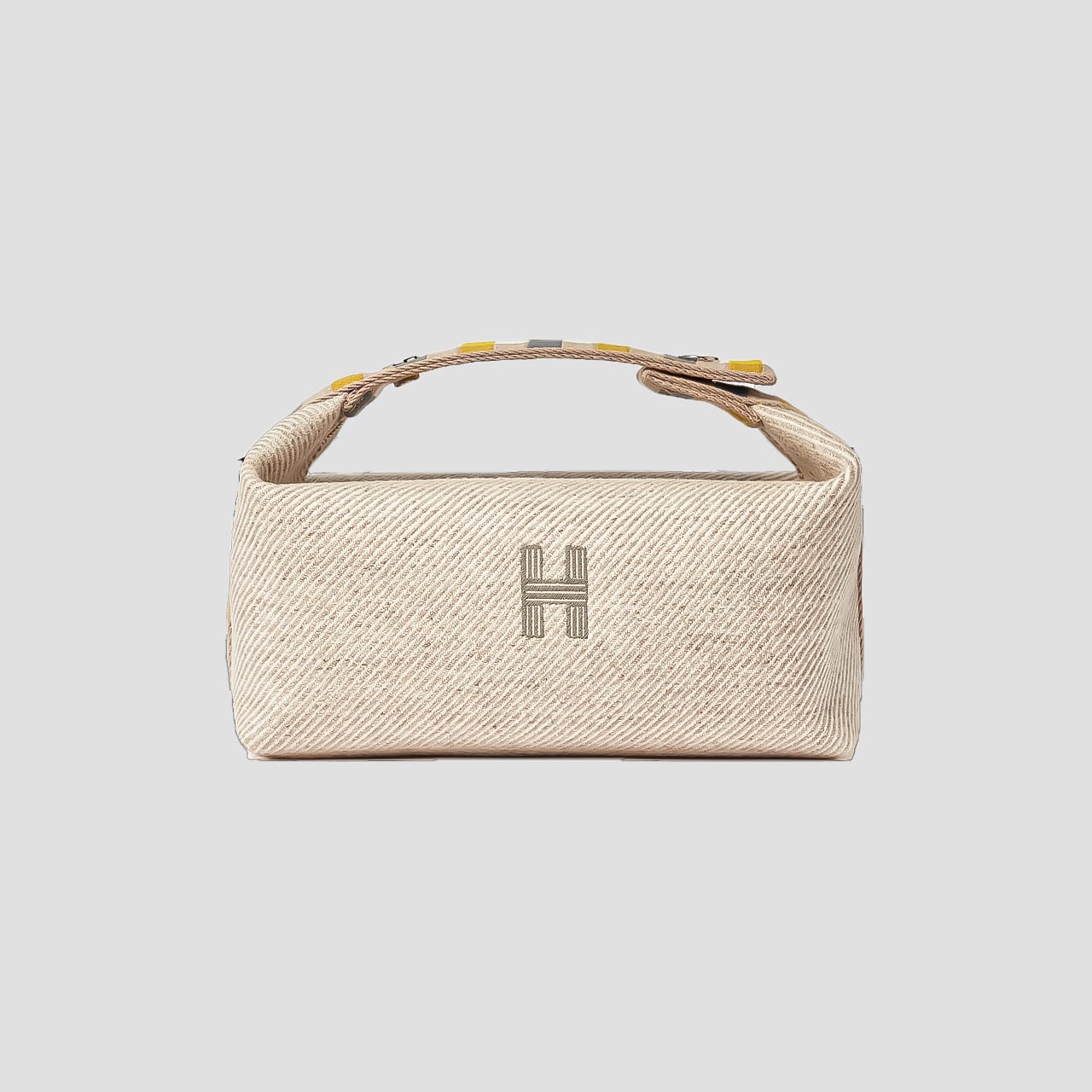 Hermès Small Bride-à-Brac au Carré Toiletry Bag Seige H103802Mv01