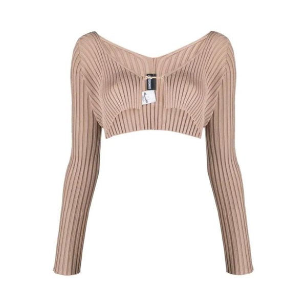 jacquemus beige le papier 'la maille pralù' cardigan